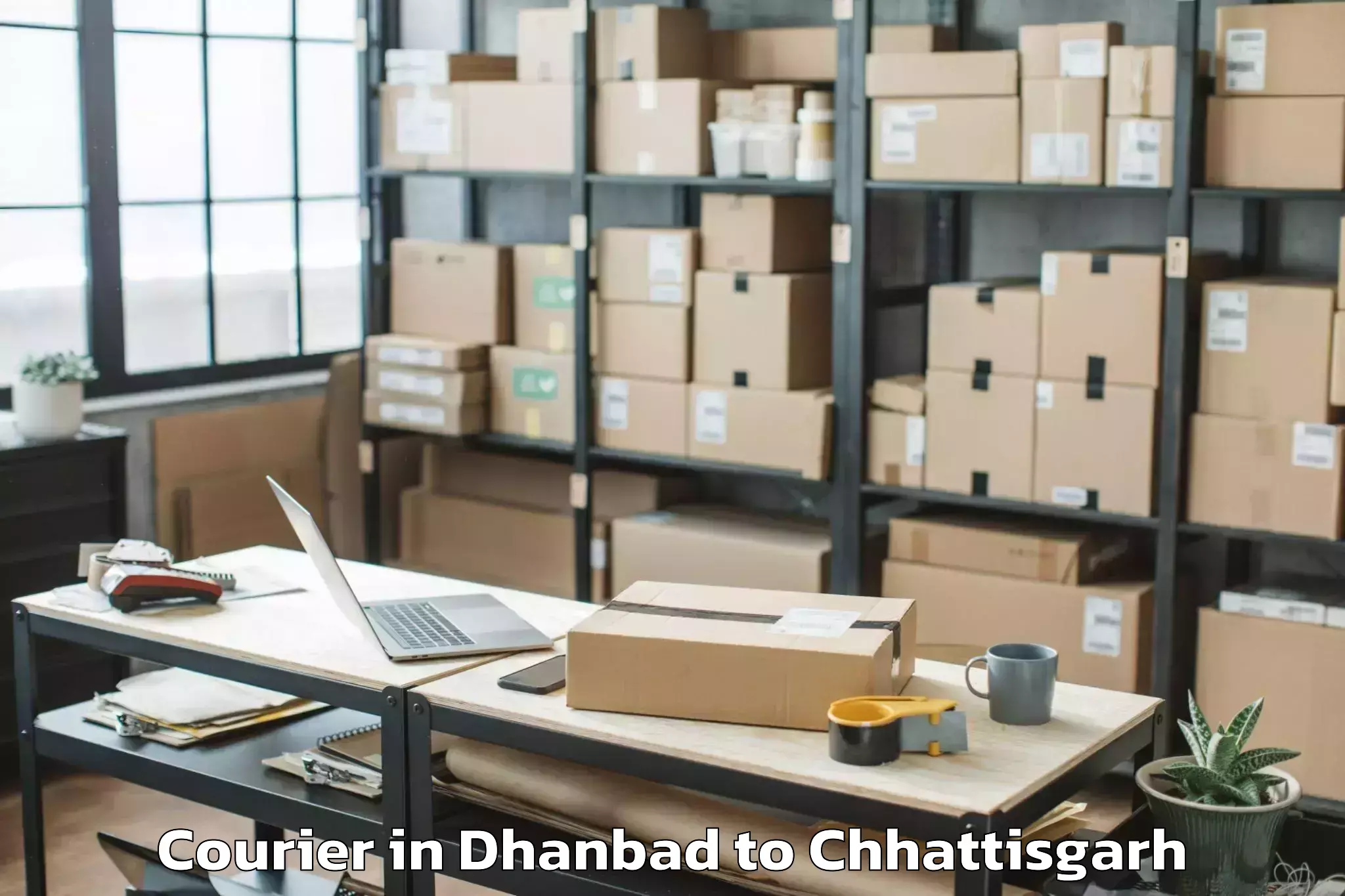 Get Dhanbad to Chhuriya Courier